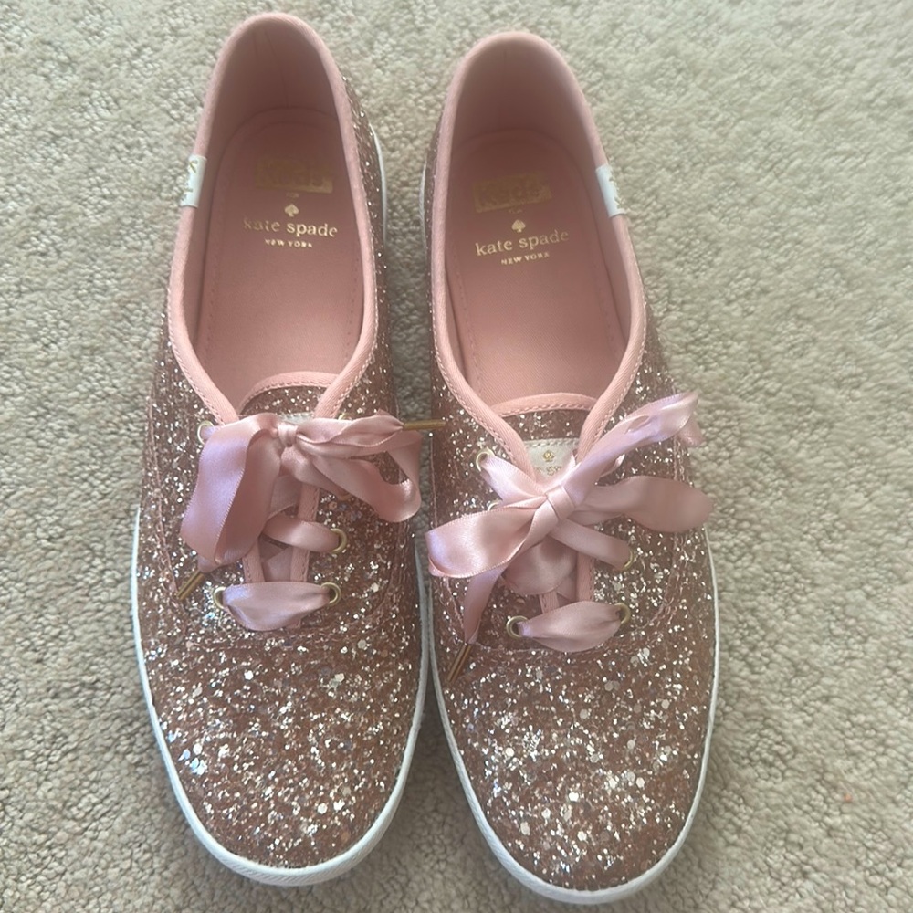 Keds for kate spade rose gold shoes
